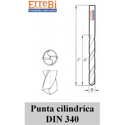 Punte Elicoidali Hss Co Tin Serie Lunga Din Guhring